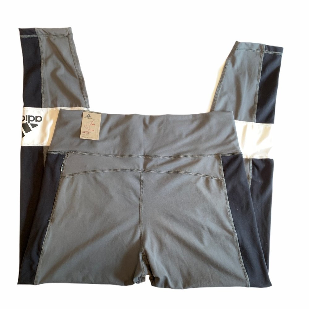 NWT XL Adidas 7/8 High Rise Climate Training Leggings Gift Present Yoga … - Picture 8 of 11